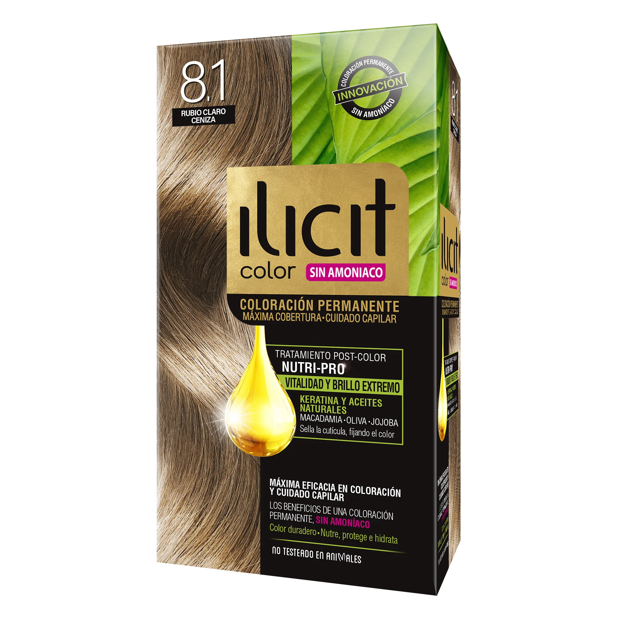 tono 8.1 Rubio Claro Ceniza
